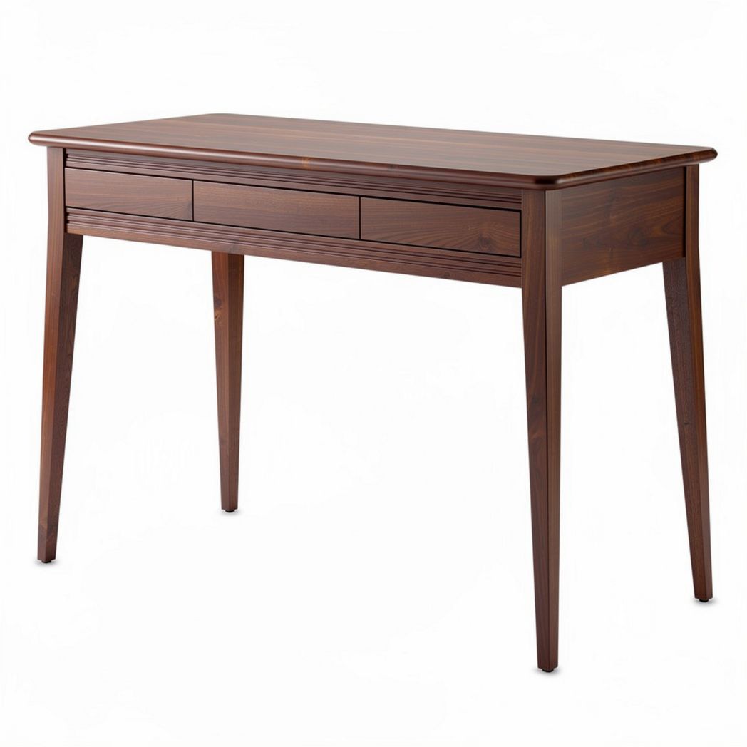 Wooden writing desk with two drawers for home office use 120 x 60 x 75cm