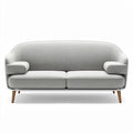 Modern gray fabric sofa with wooden legs 200 x 80 x 90cm for living room