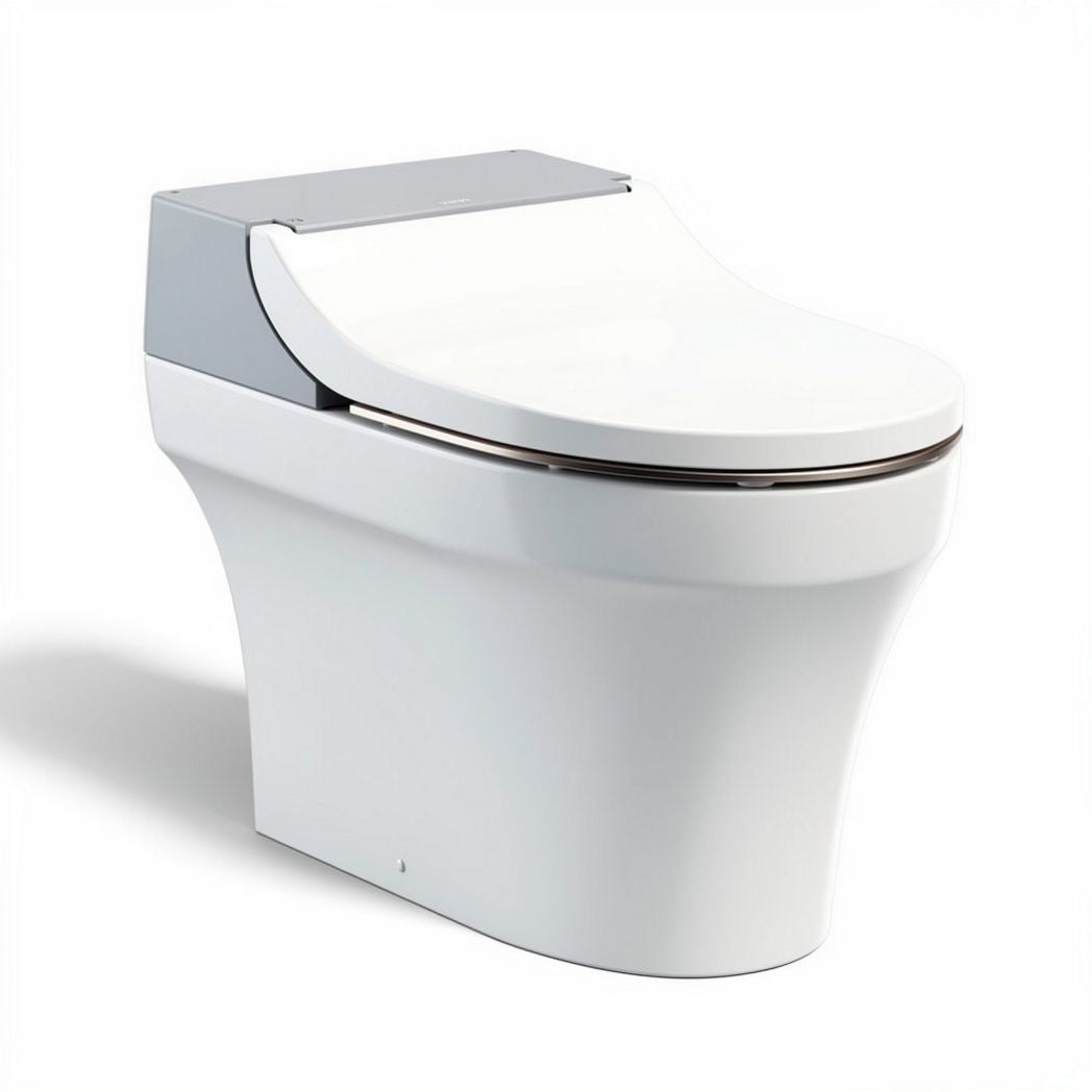 Wall-mounted toilet with sleek design and integrated bidet function 70 x 40 x 40cm