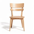 Natural wood dining chair with ergonomic design 45 x 45 x 80cm